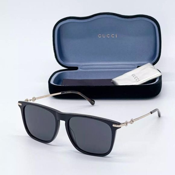 Sale! New Gucci Unisex 55mm Black Sunglasses! - Picture 1 of 8